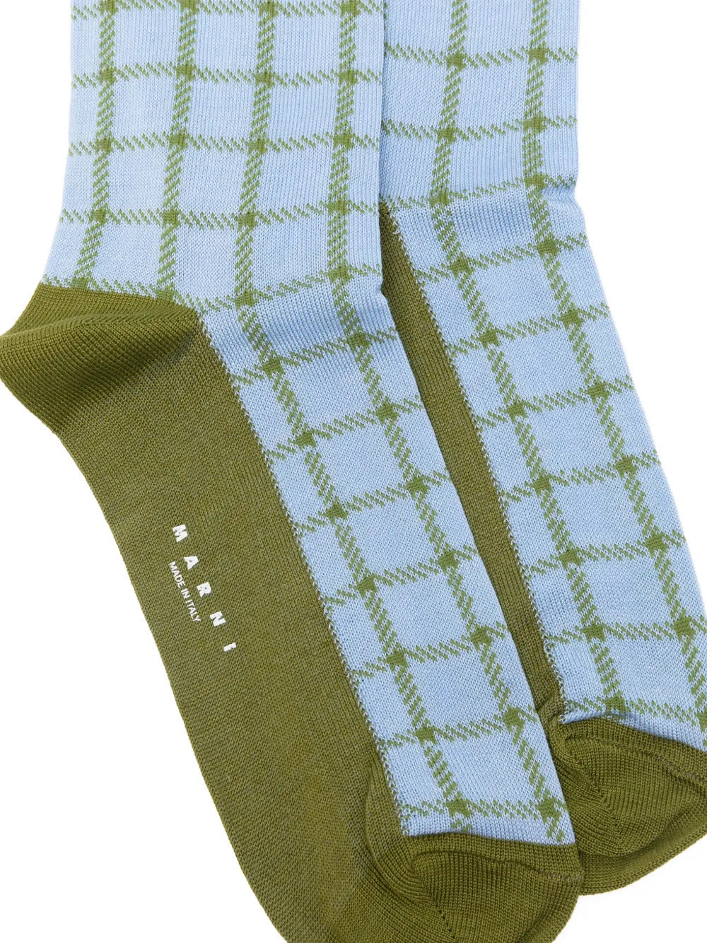 check logo-detail socks