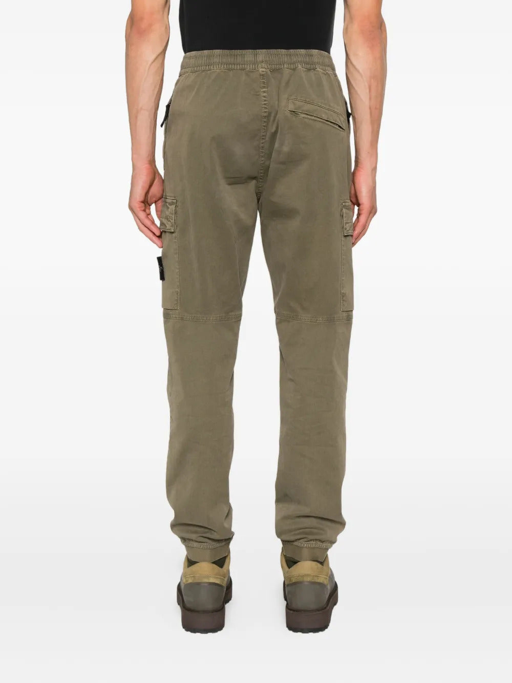 cargo pocket elasticated trousers