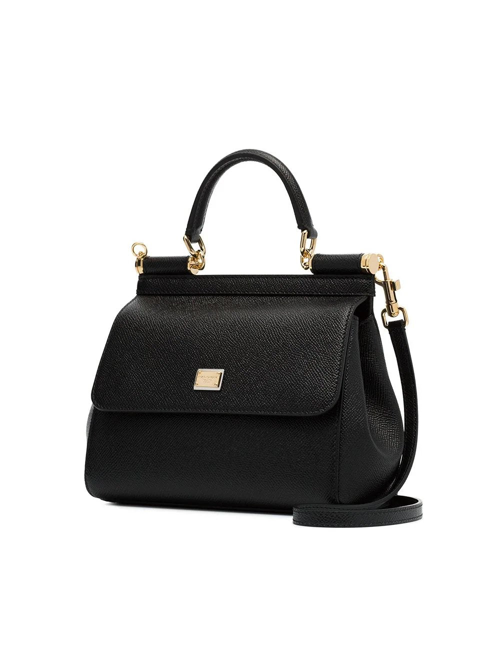 black sicily small leather bag