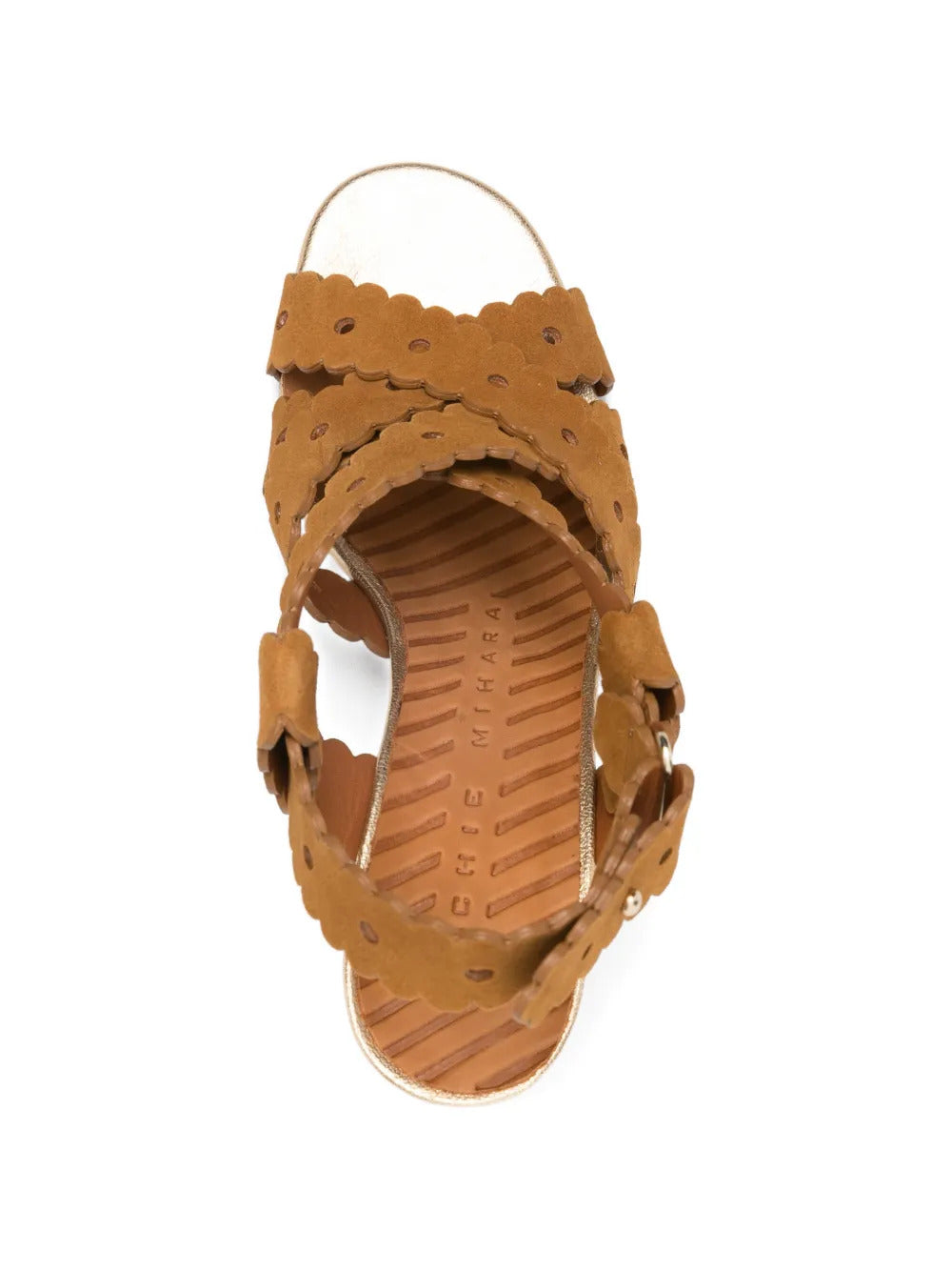 scalloped biby sandals