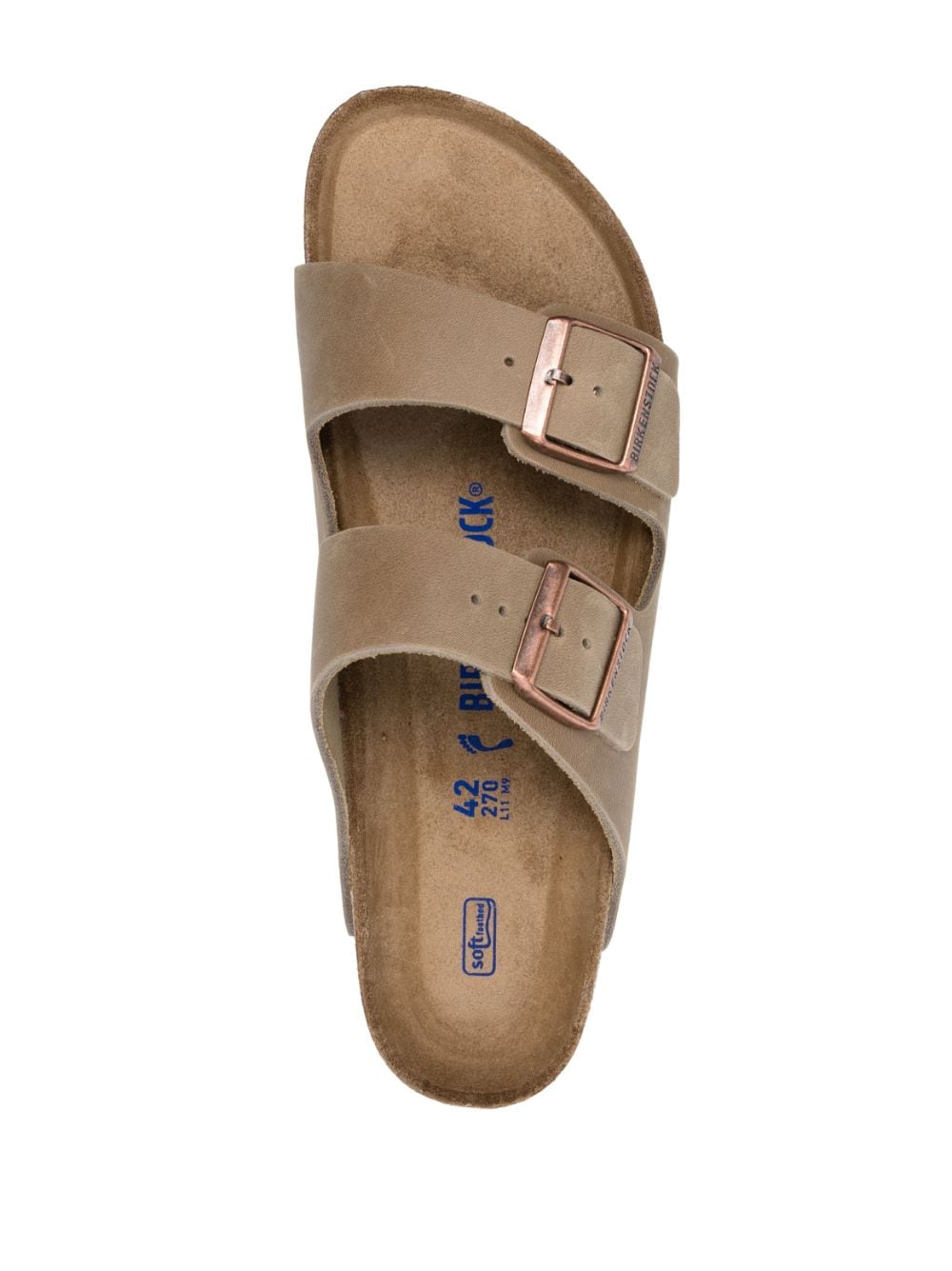 Sandali slides Arizona in pelle