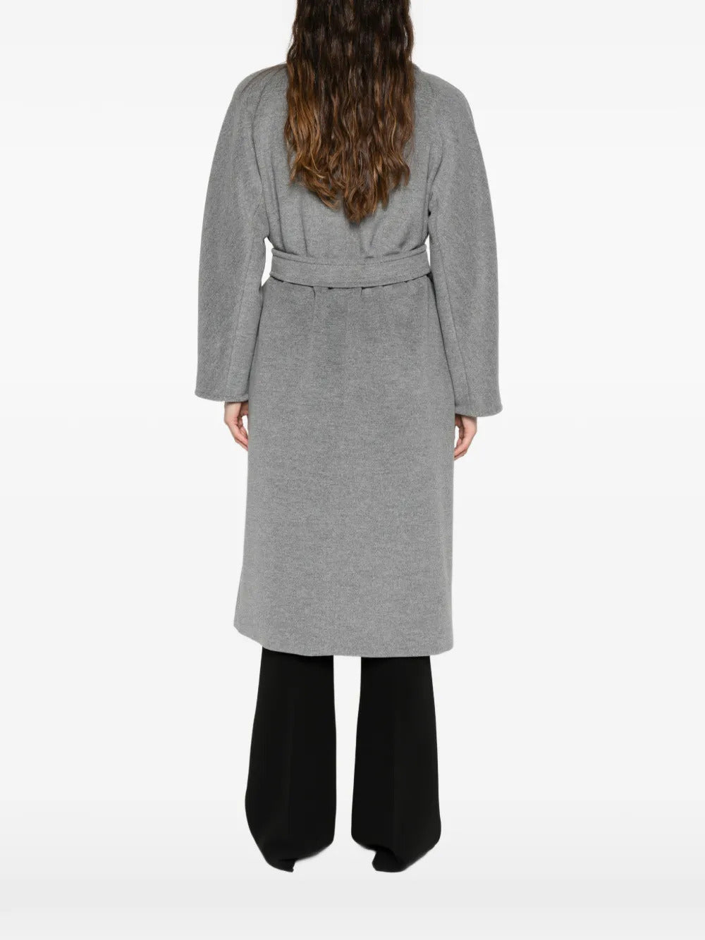Cappotto doppiopetto con cintura