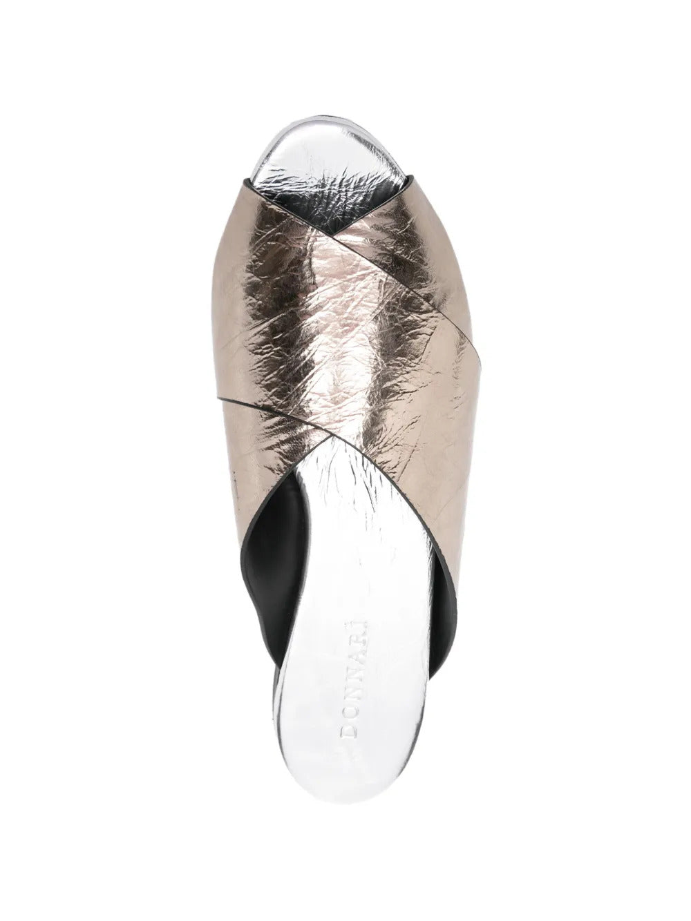 crossover leather sandals