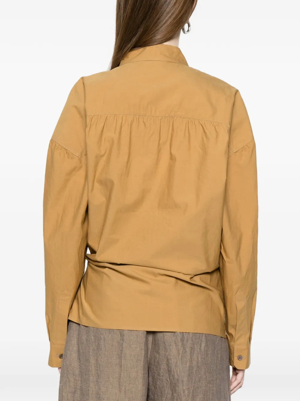 wrap-over shirt