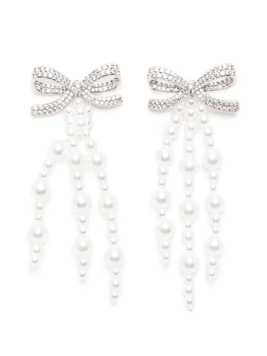bow-embellishment earrings