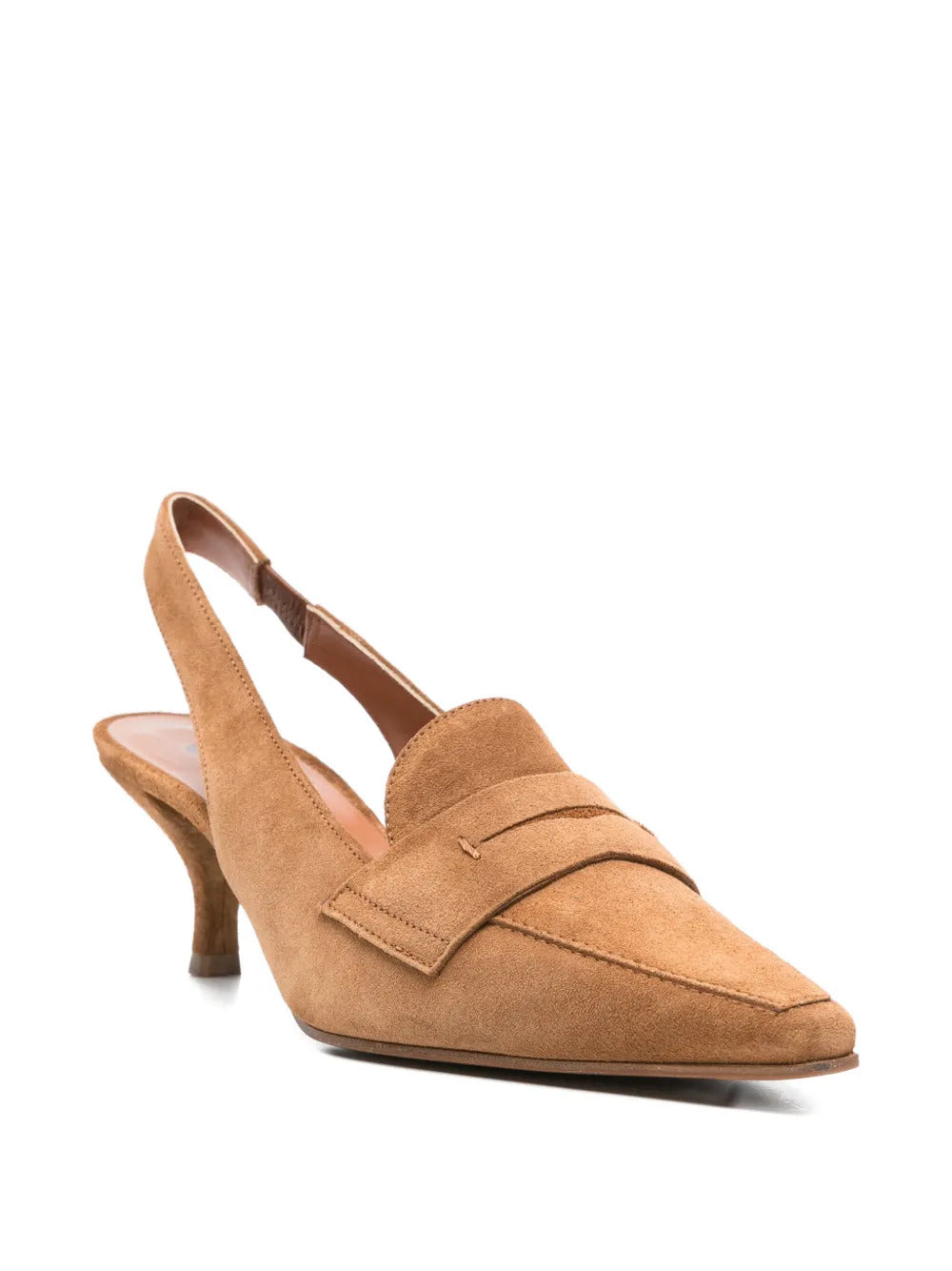 pointed leather pumps