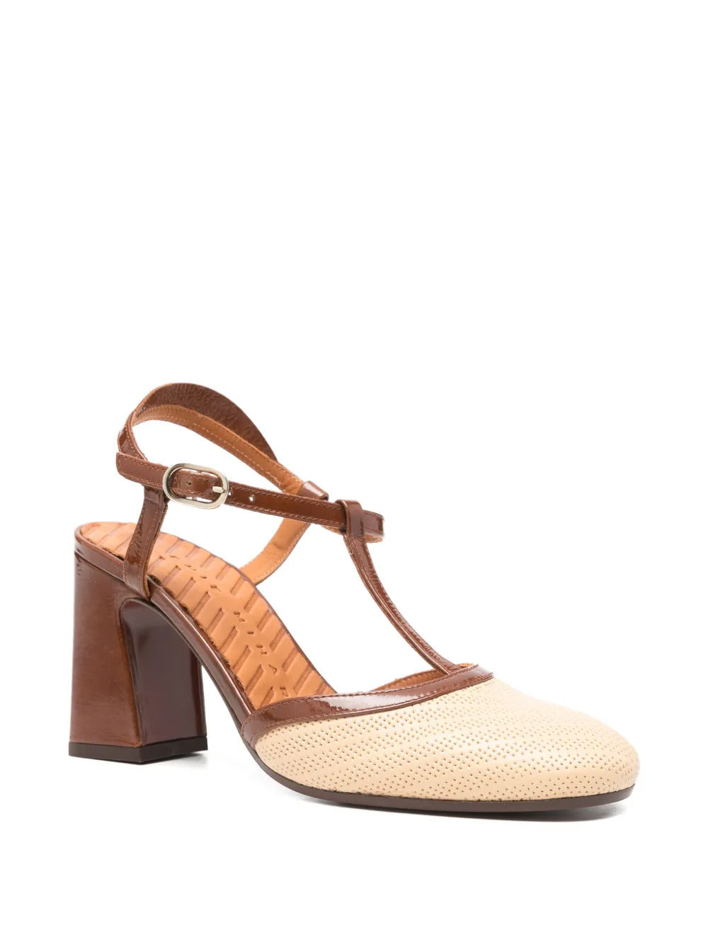 Mahedi T-strap block-heel sandals