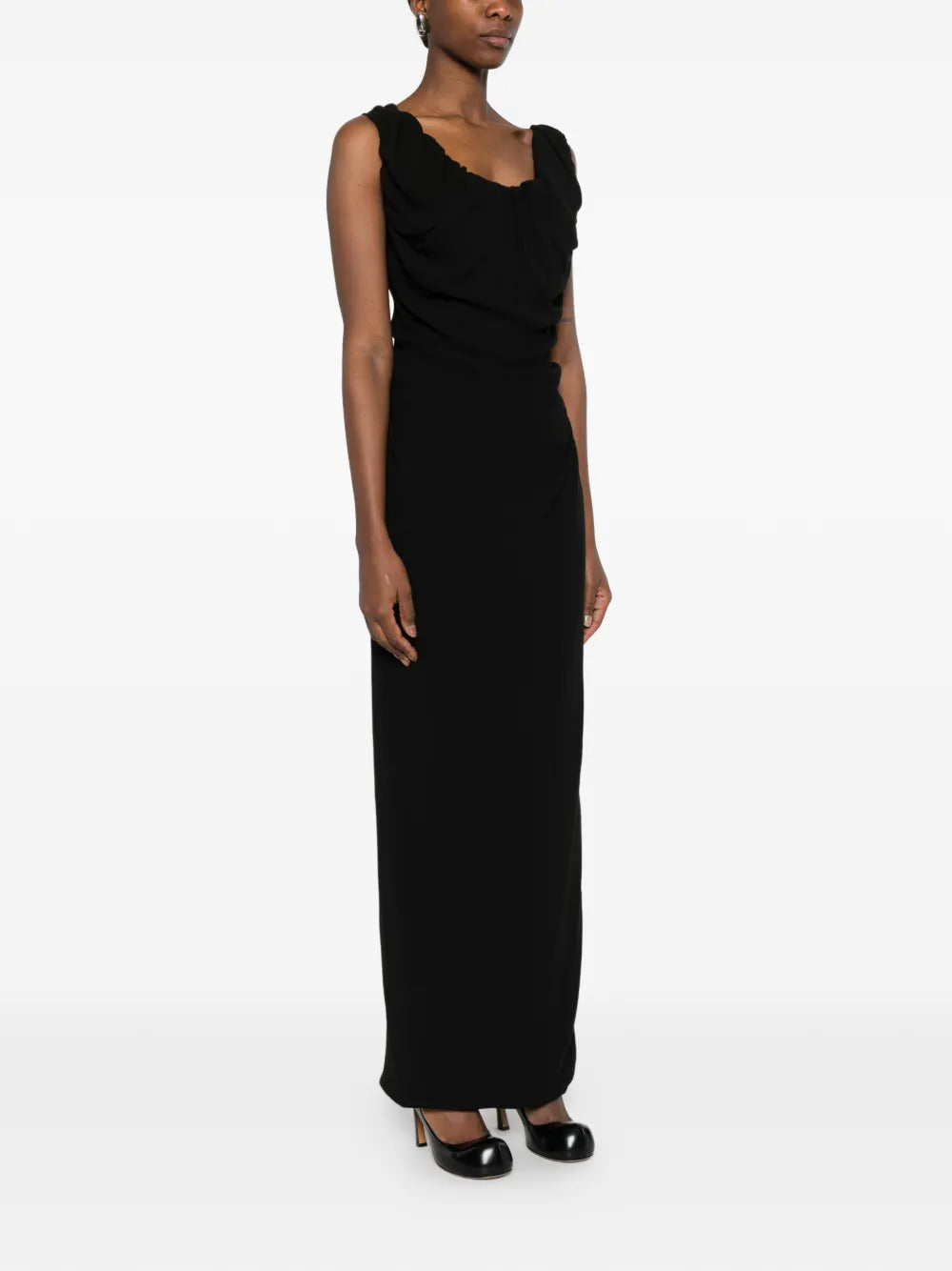 Ginnie Amber draped maxi dress