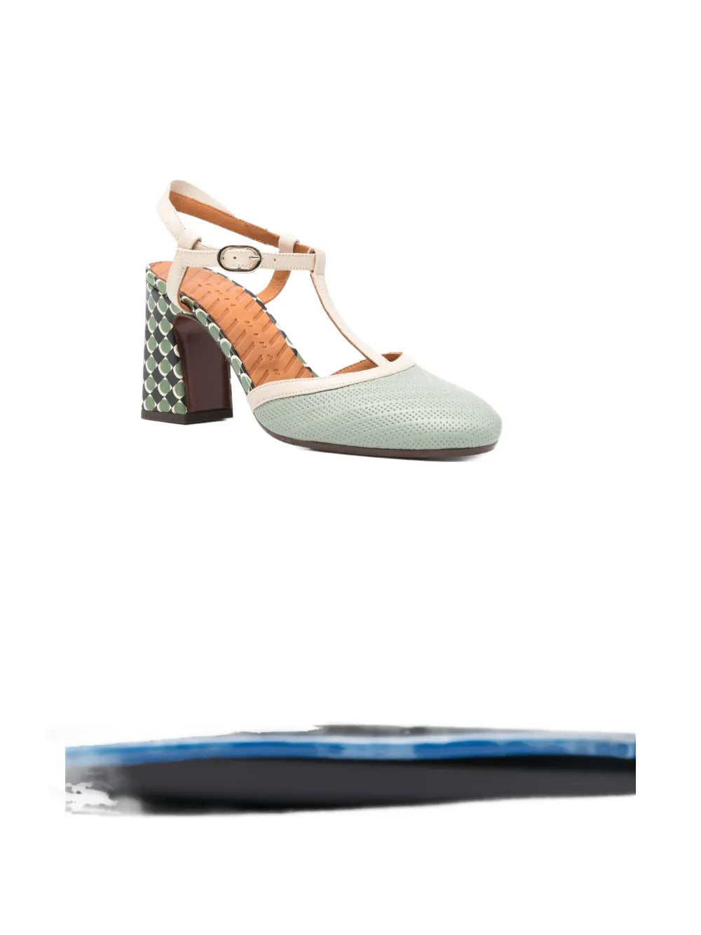 Mahedi T-strap block-heel sandals