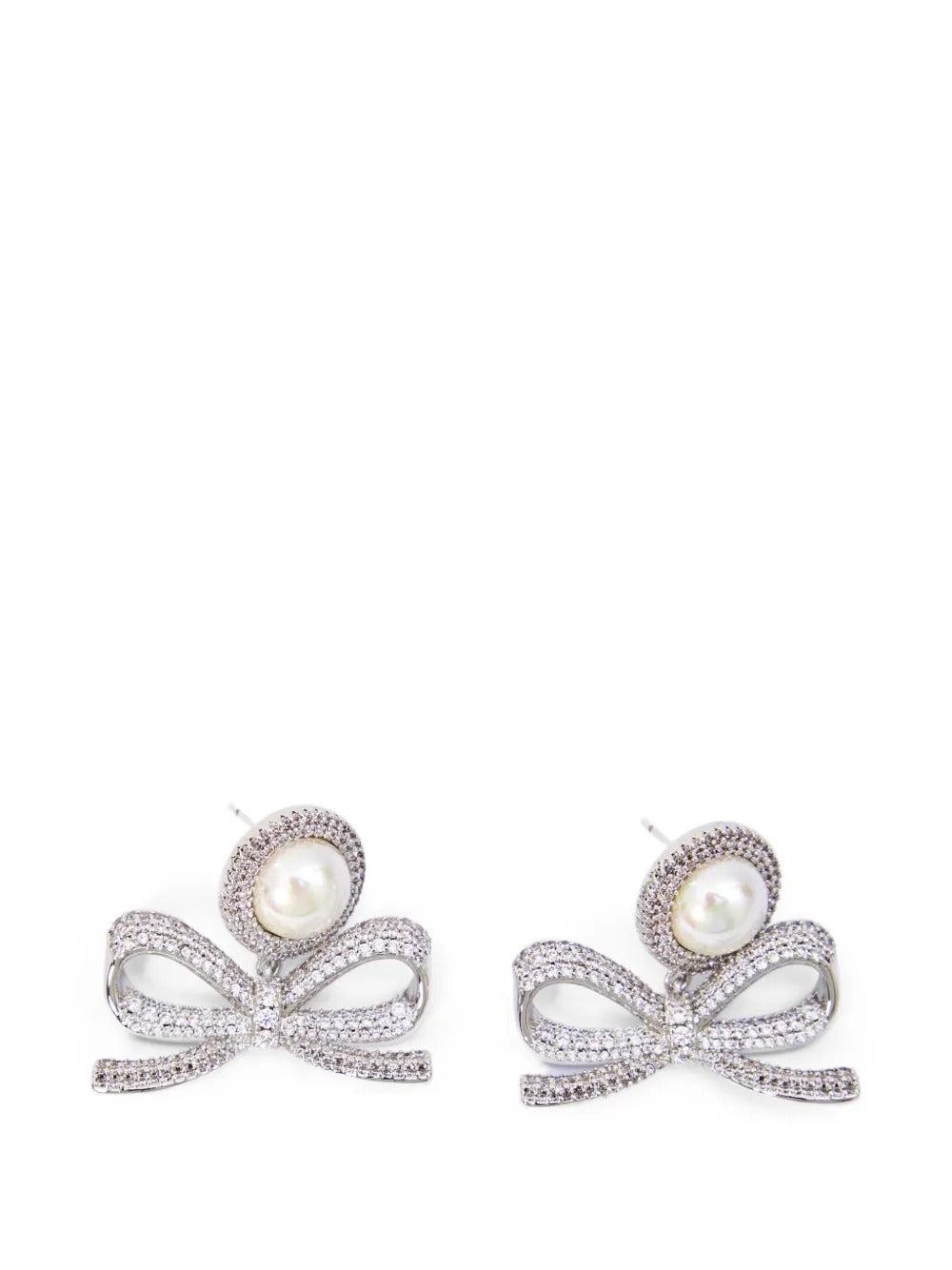 Orecchini con perla e cristalli