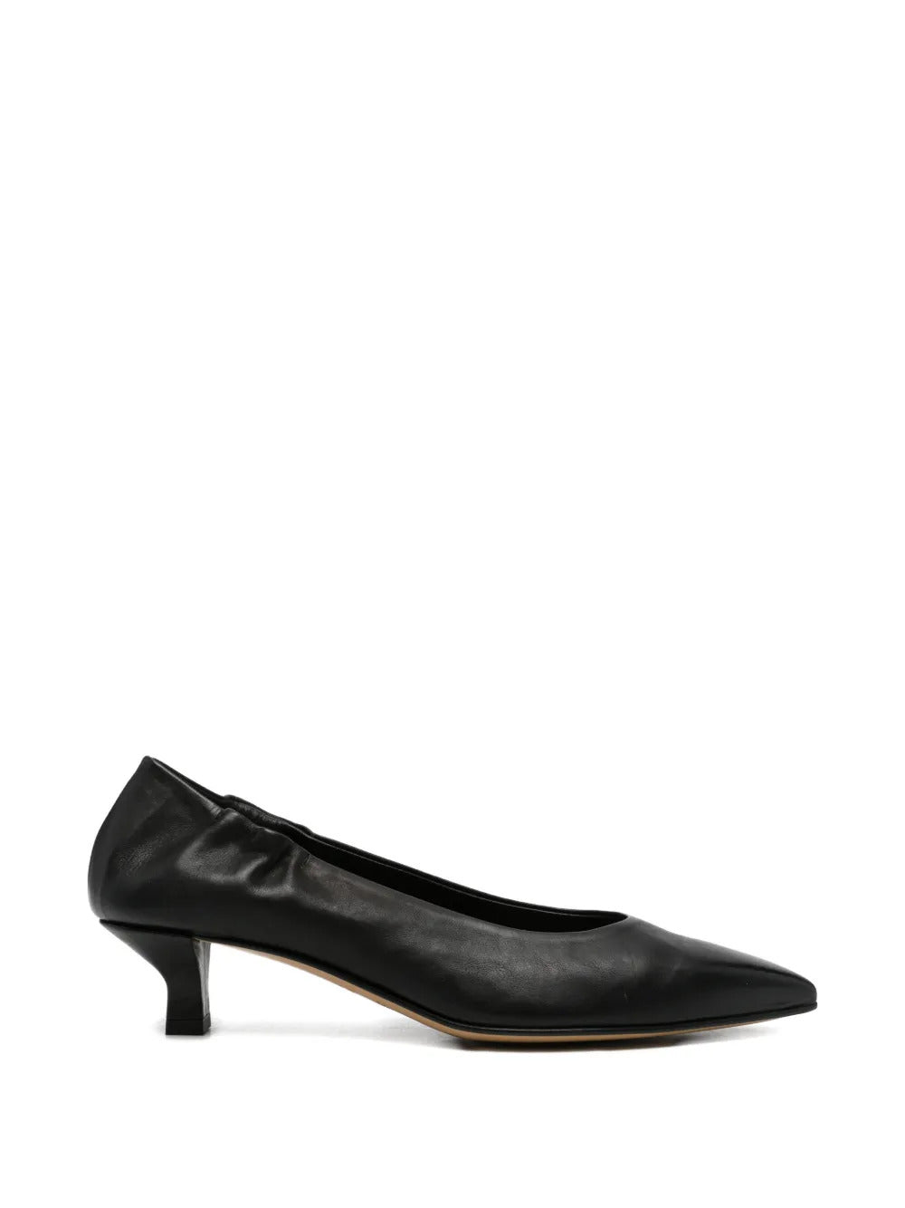 pointed-toe leather pumps
