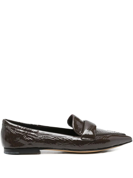 Ingrid patent-leather pointed loafers