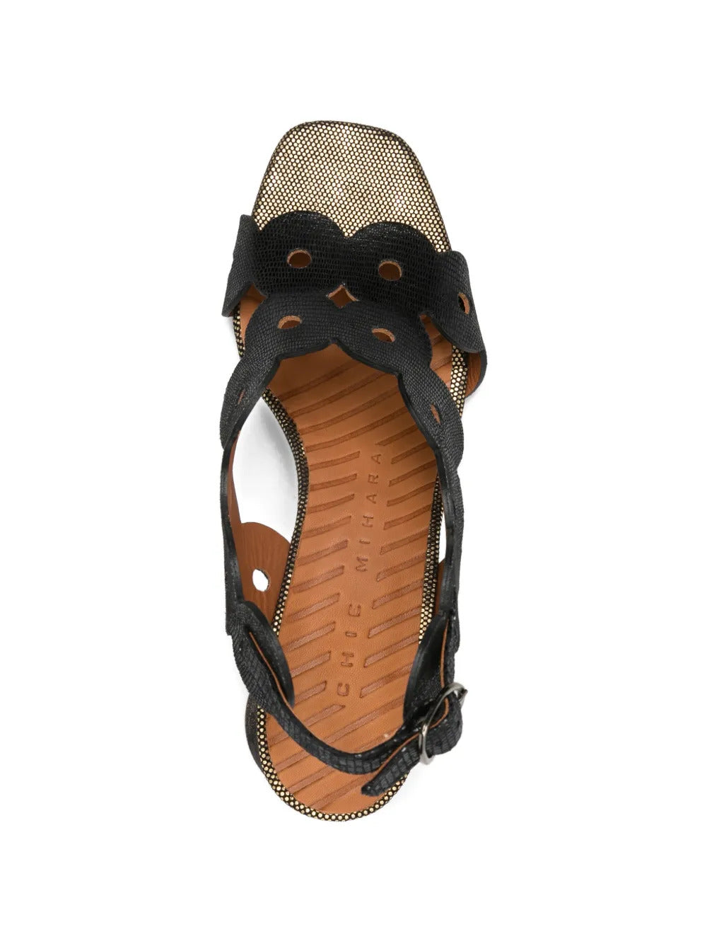 scalloped Ryed sandals
