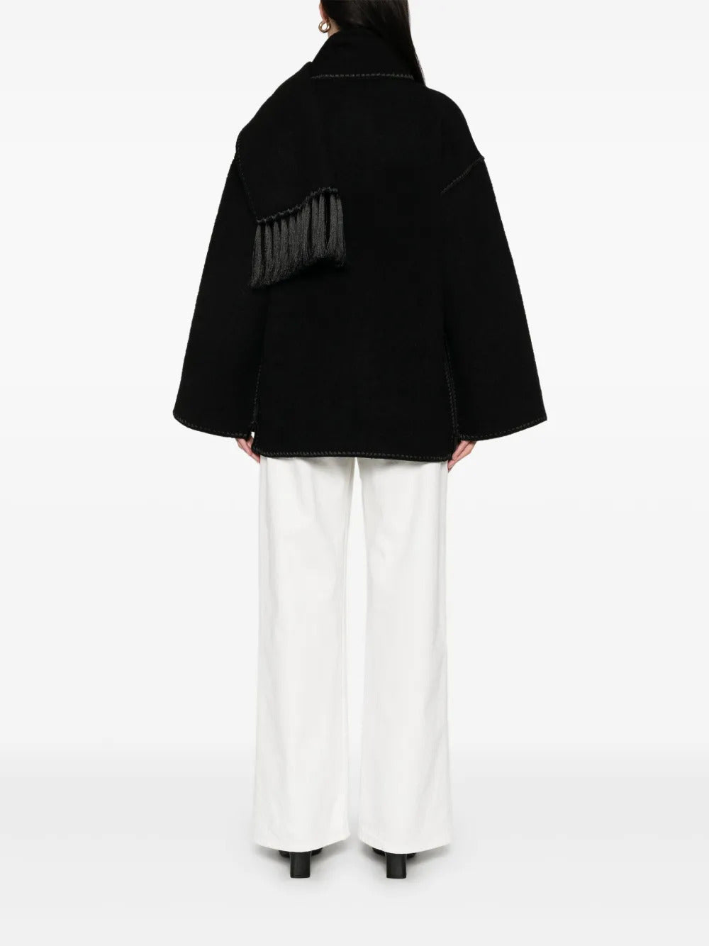 Cappotto con foulard