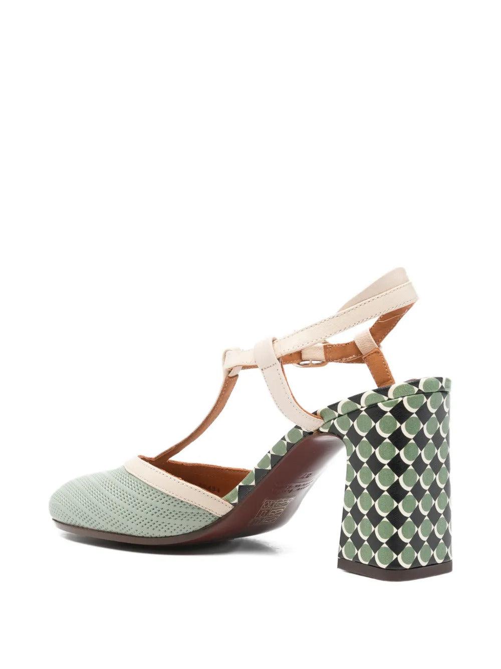 Mahedi T-strap block-heel sandals