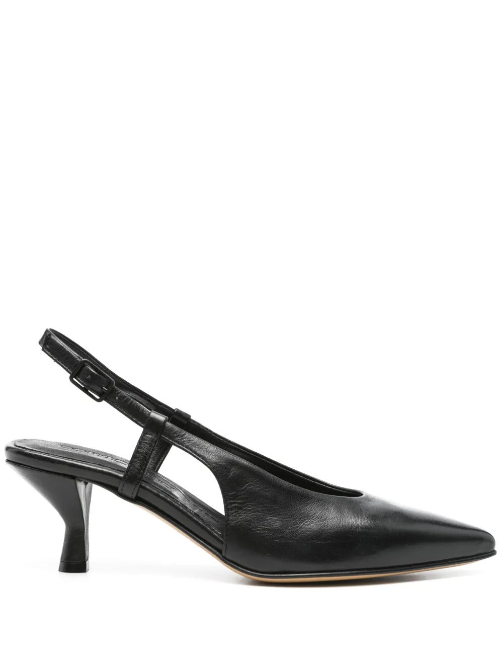 55mm leather slingback pumps