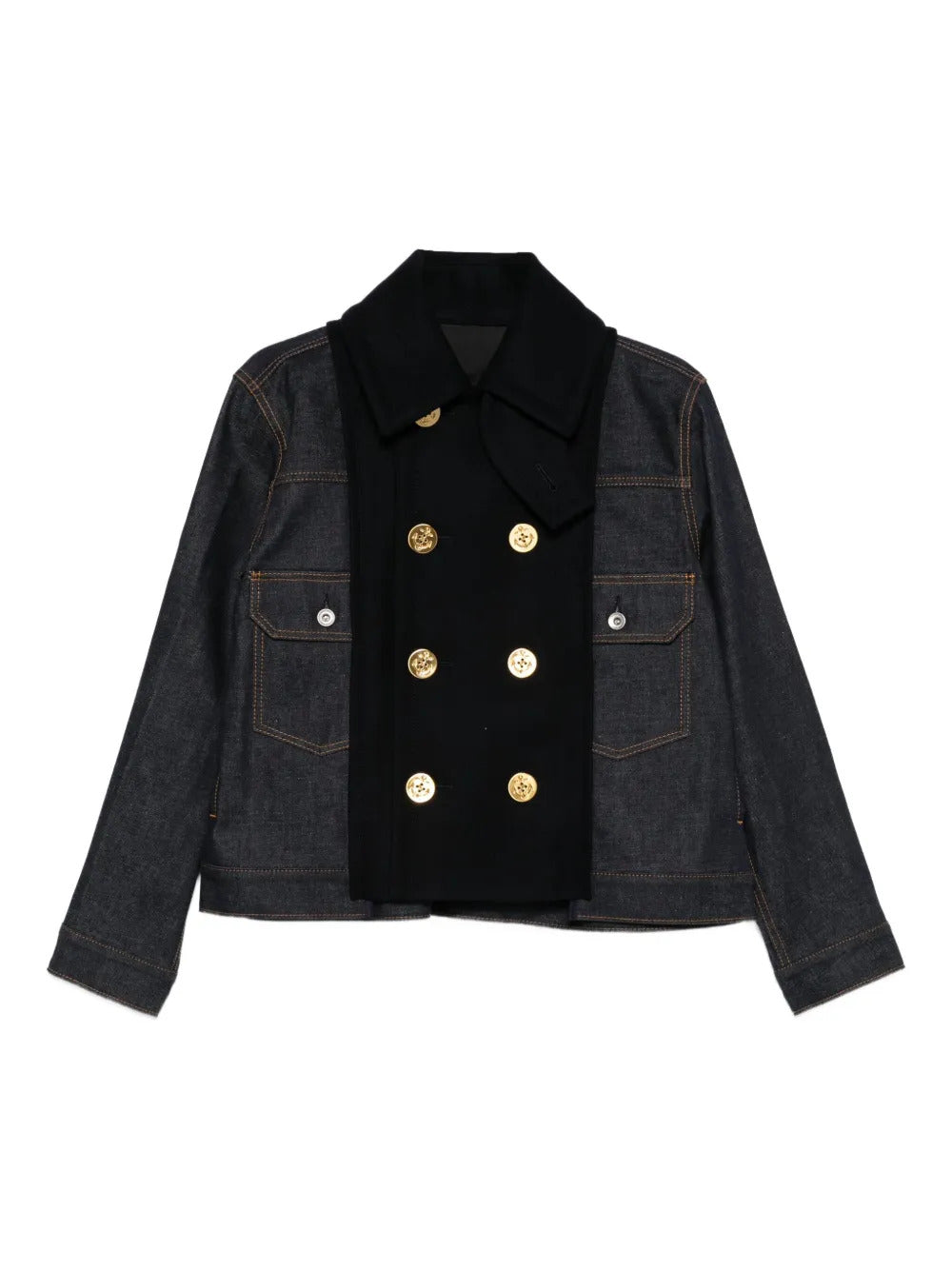 x Levi's® double-breasted denim jacket