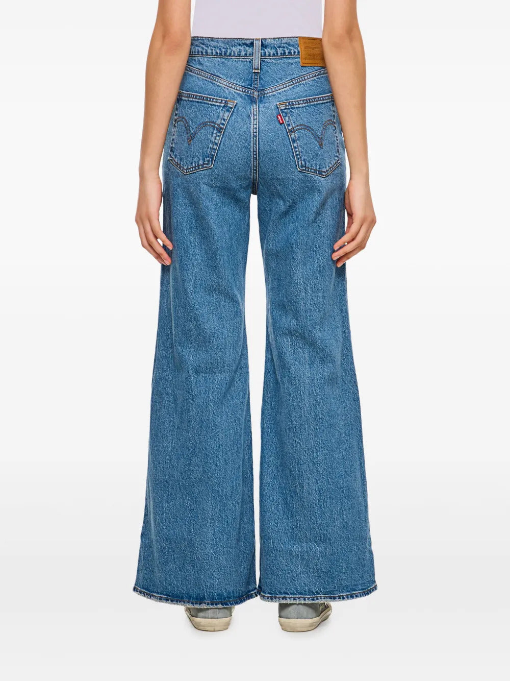 Jeans dritti in misto cotone