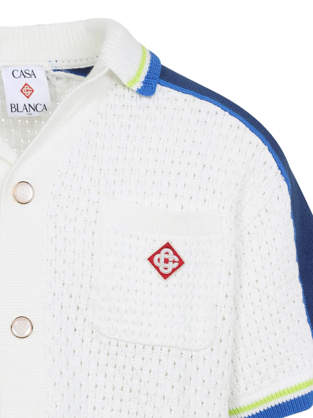 Camicia con logo ricamato
