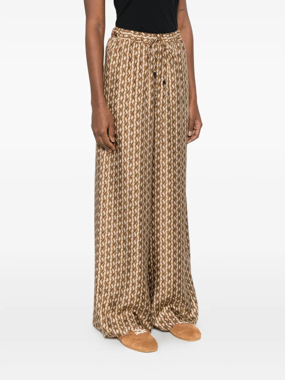 Pantaloni Mxmclarino a gamba ampia