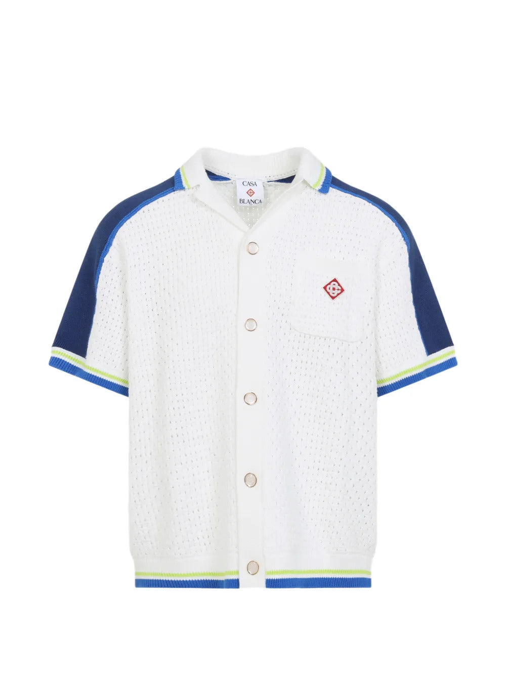 Camicia con logo ricamato