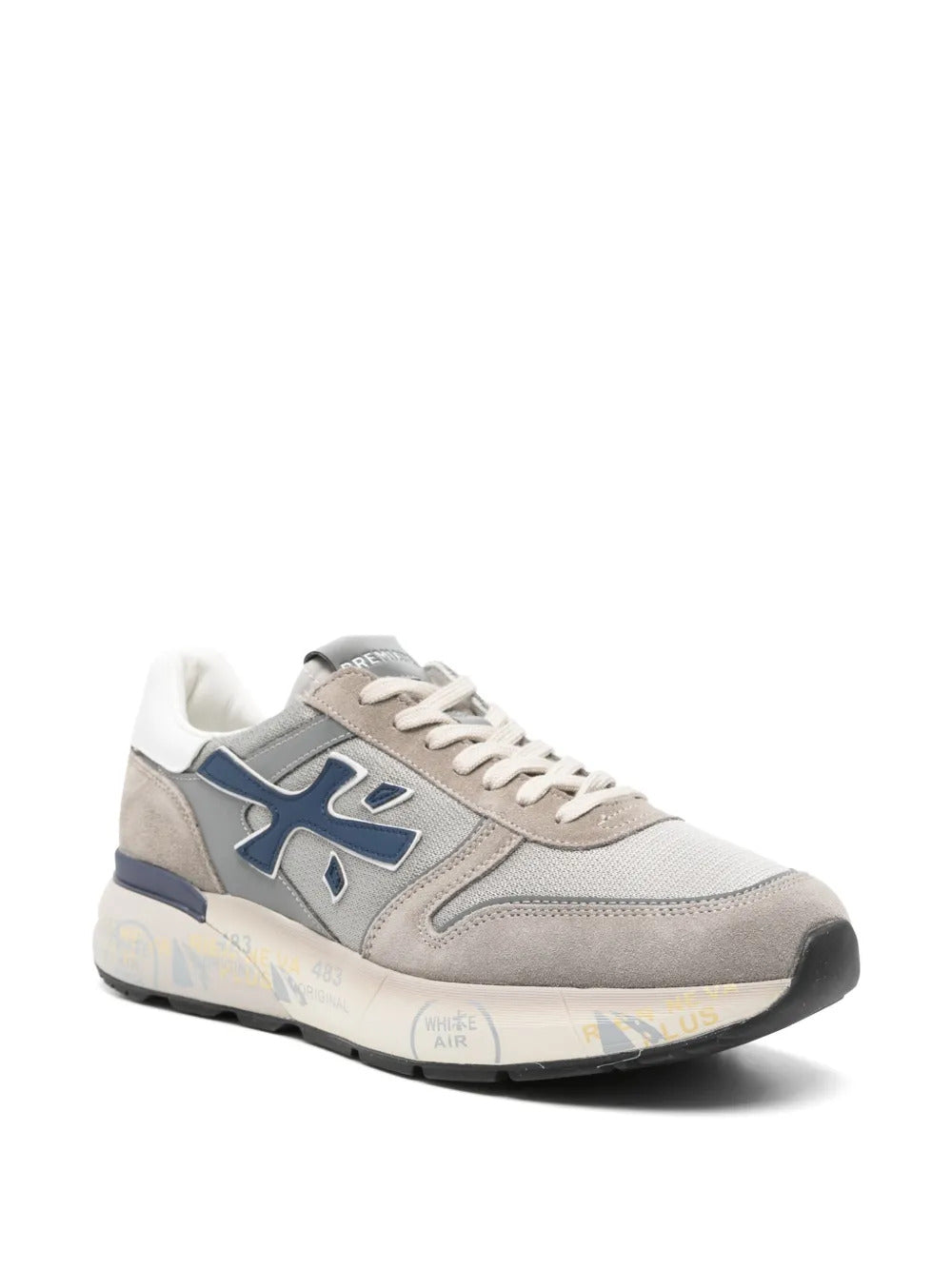 Mick 8001 suede panelled sneakers