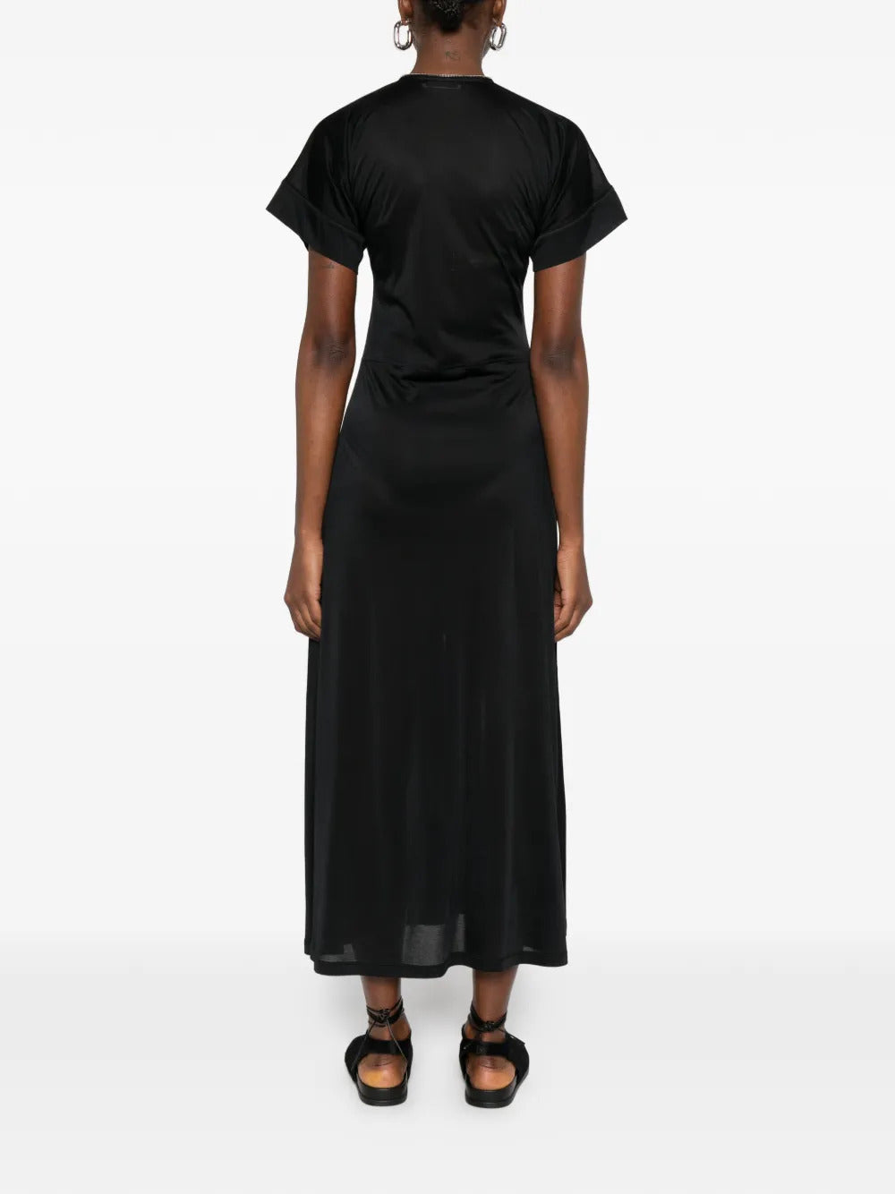 Abito midi con scollo a V