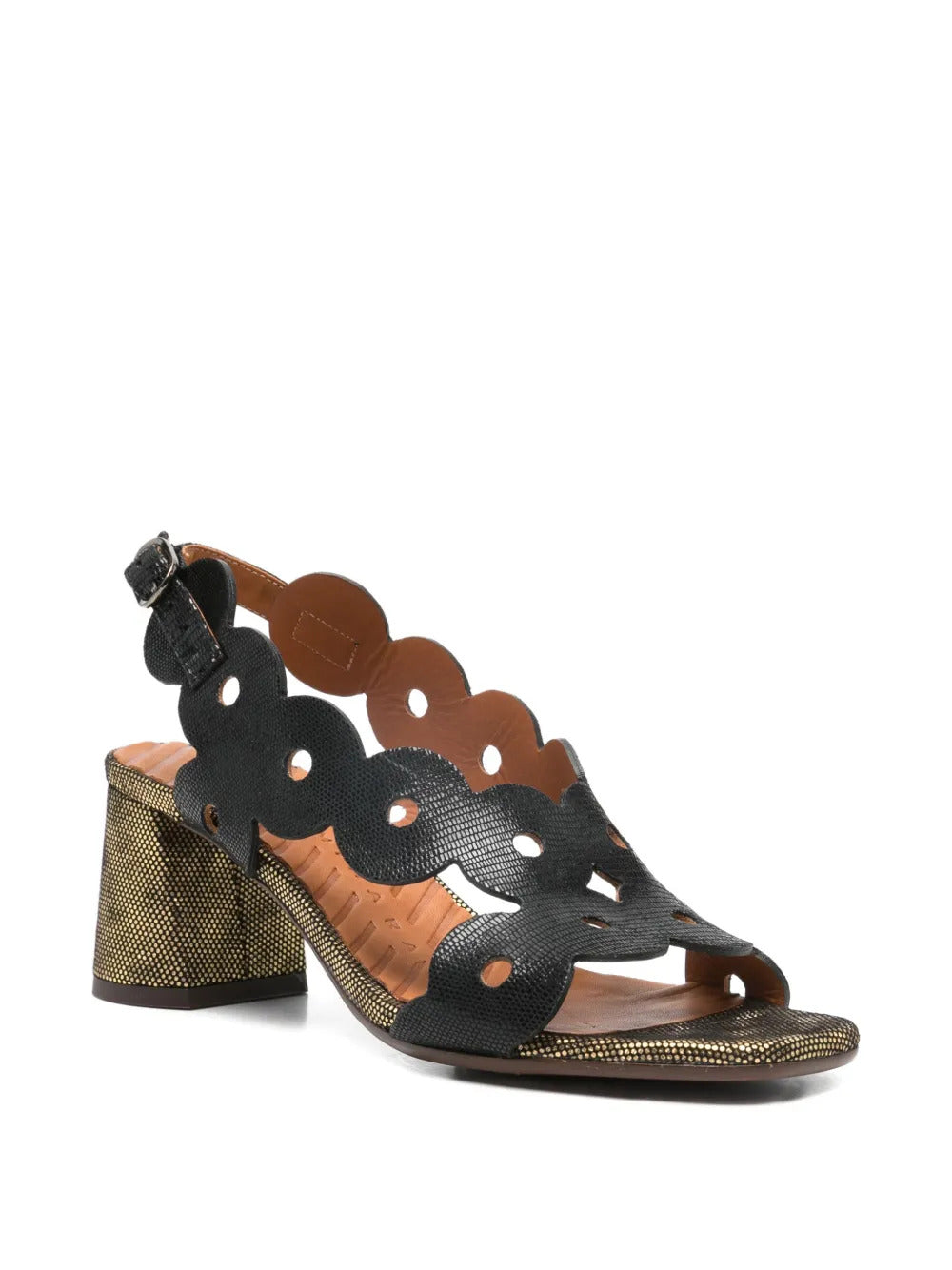 scalloped Ryed sandals