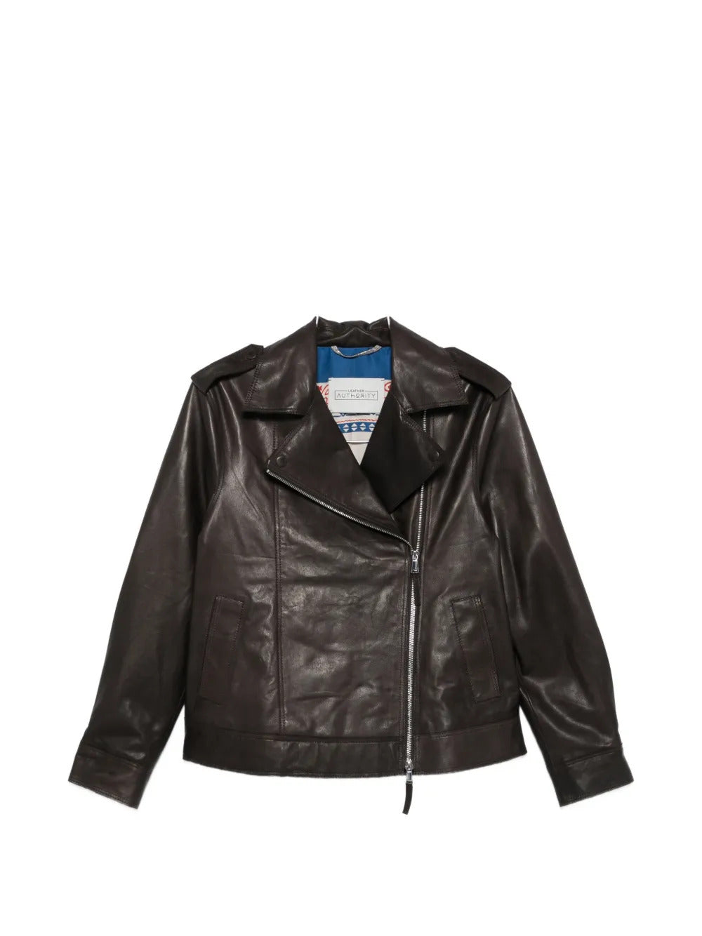 Chardonnay zipped leather jacket