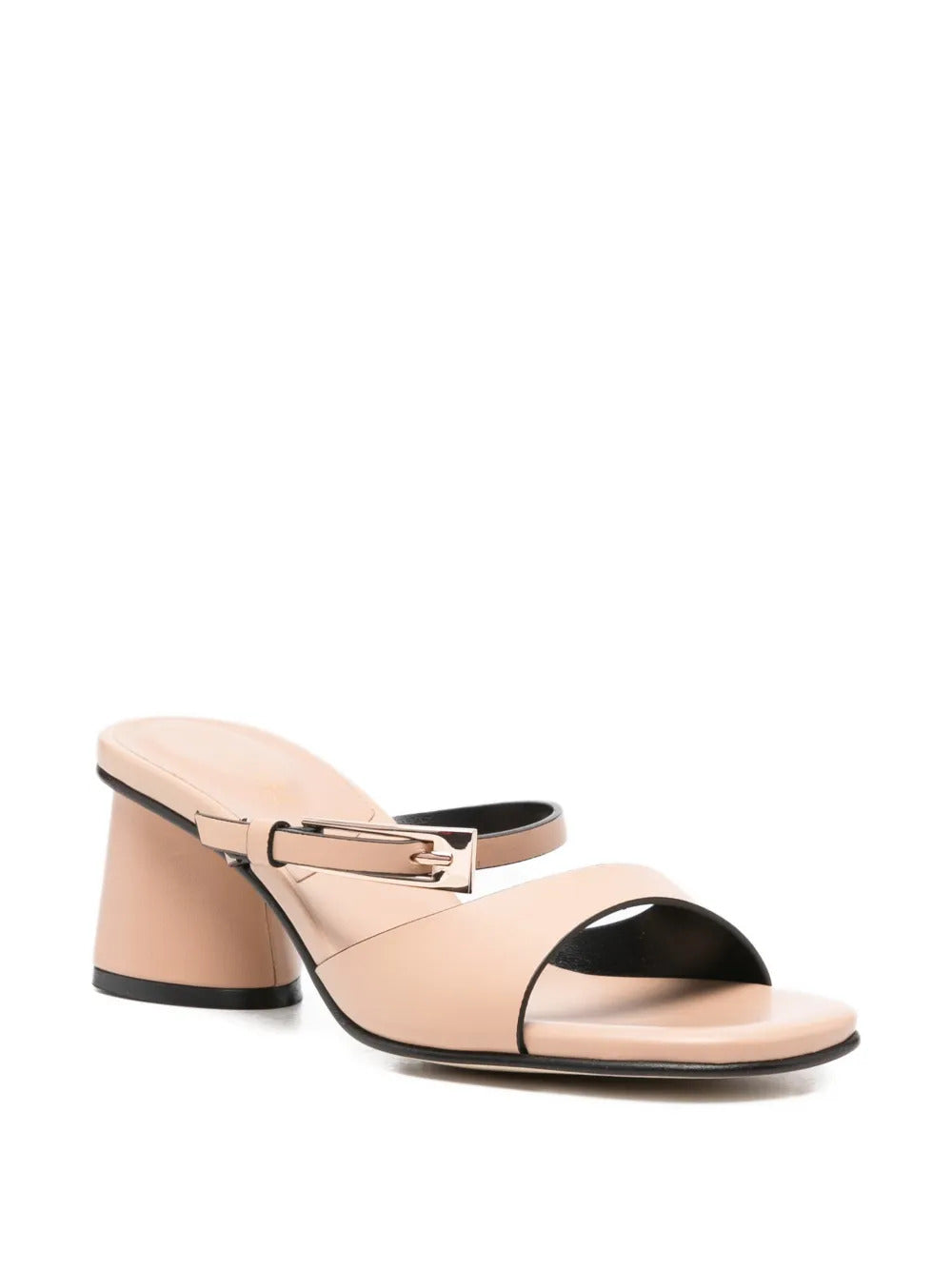 buckle-strap leather sandals