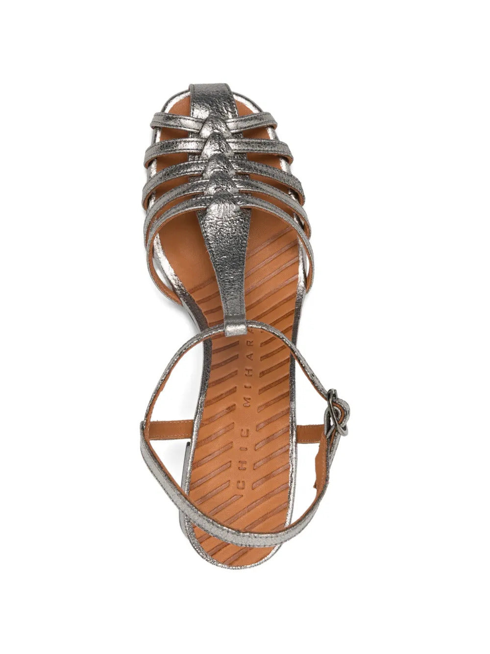 t-strap mustel leather sandals