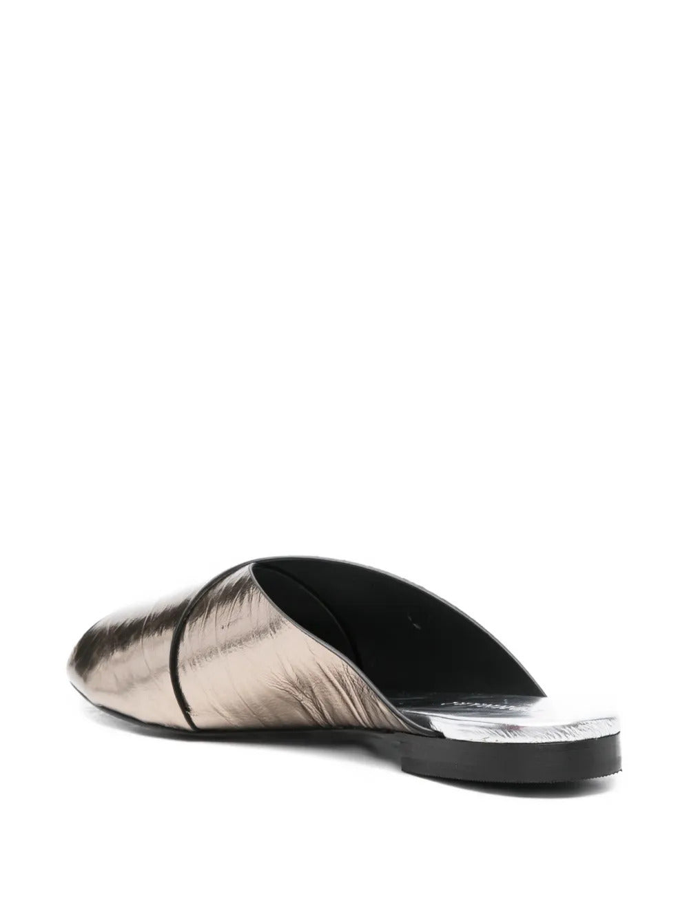 crossover leather sandals