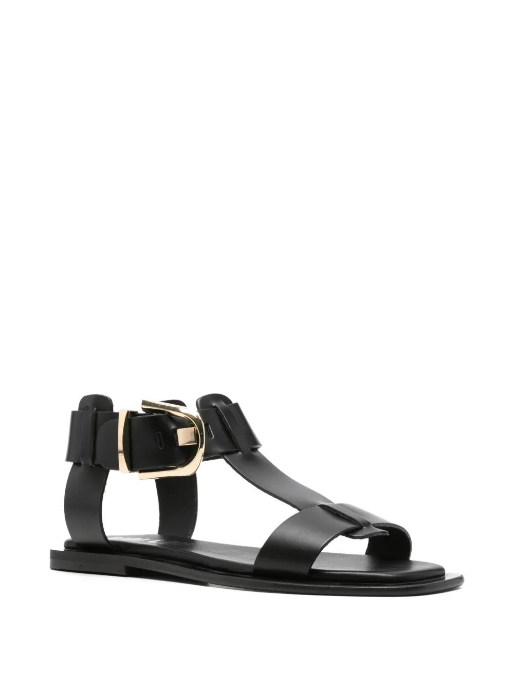 buckle leather sandals