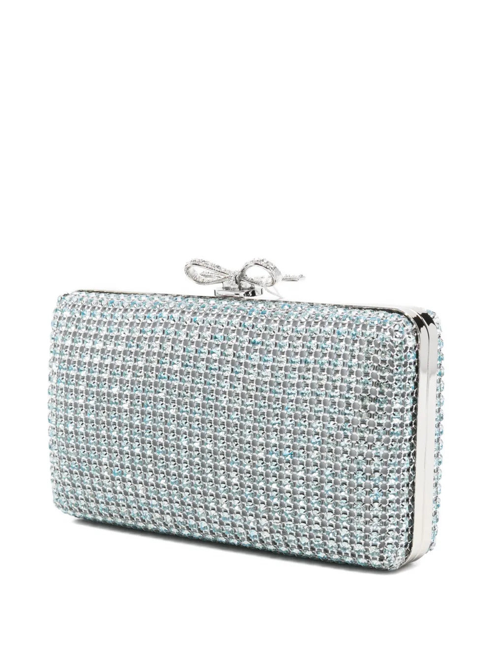 Chainmail embellished clutch bag