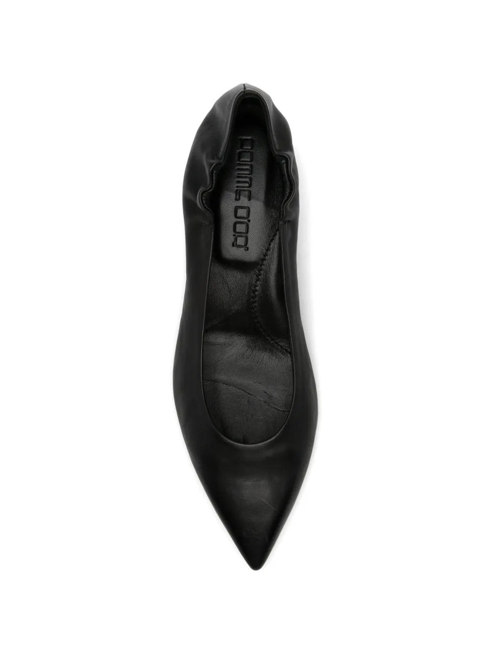 pointed-toe leather pumps