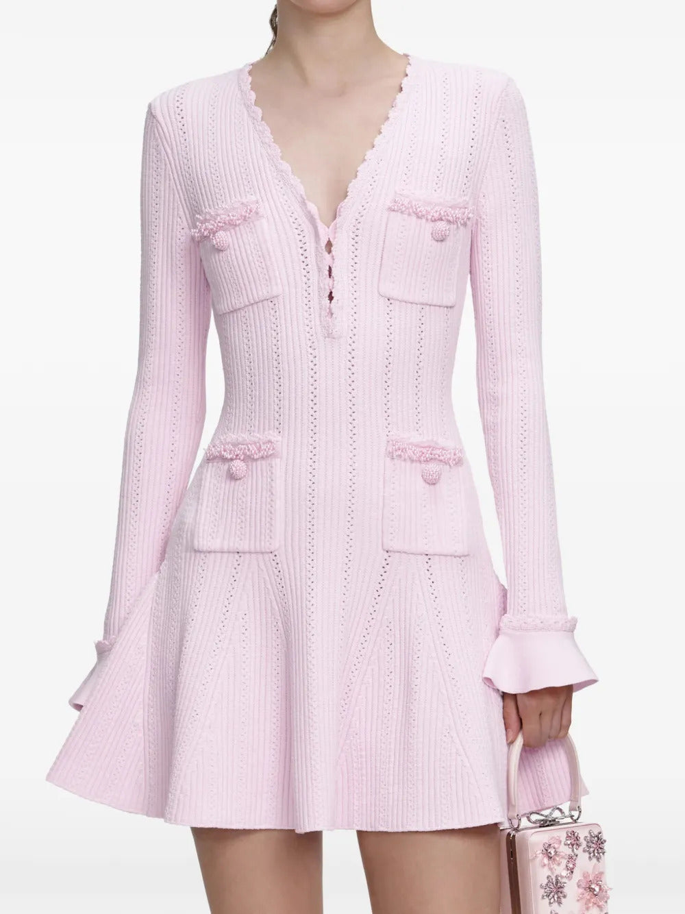 Abito corto con decorazione