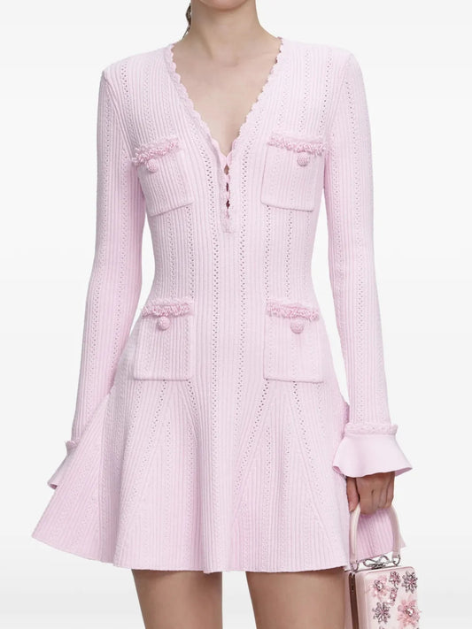 Abito corto con decorazione