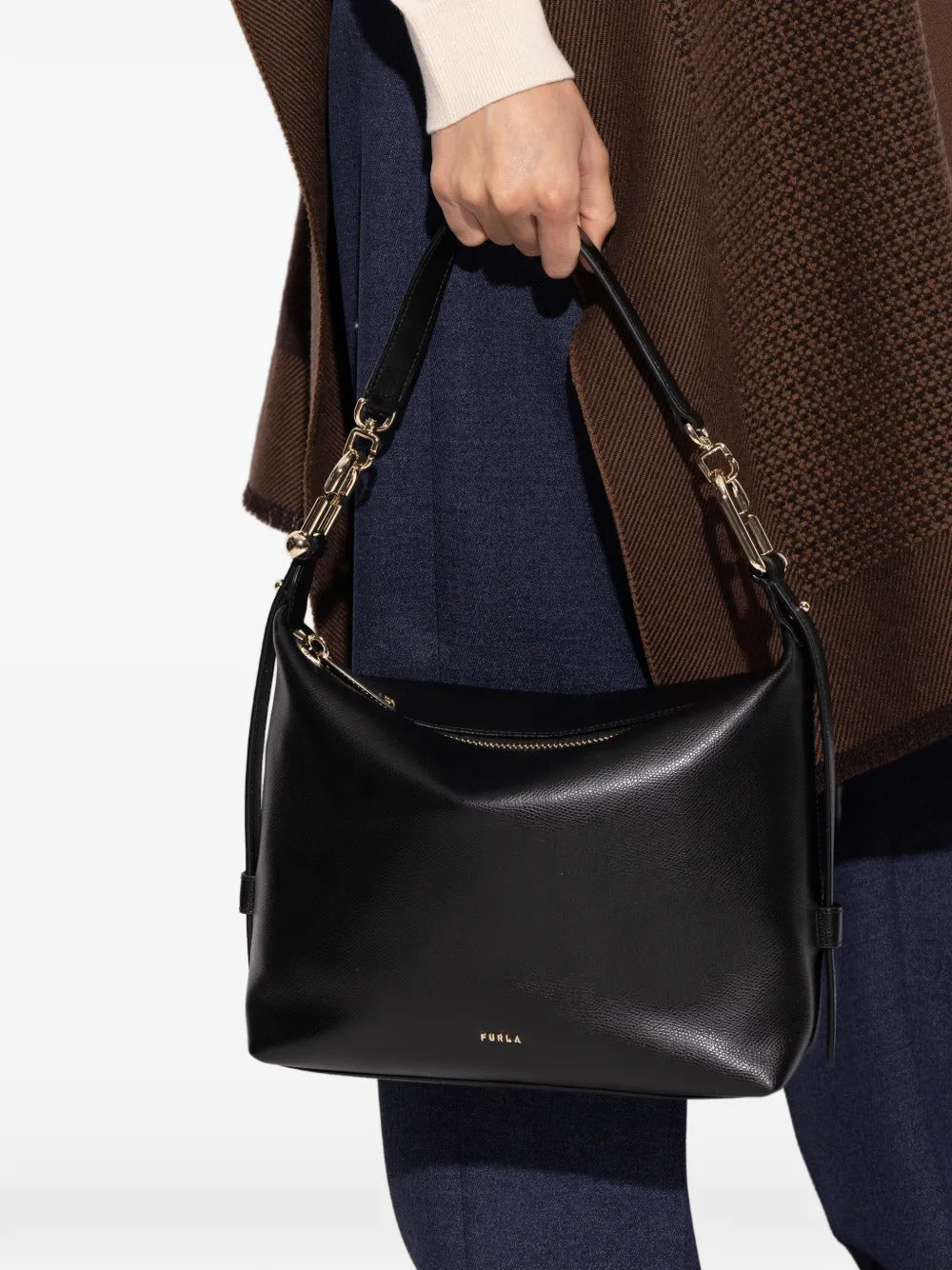 Borsa tote Tonie piccola in pelle