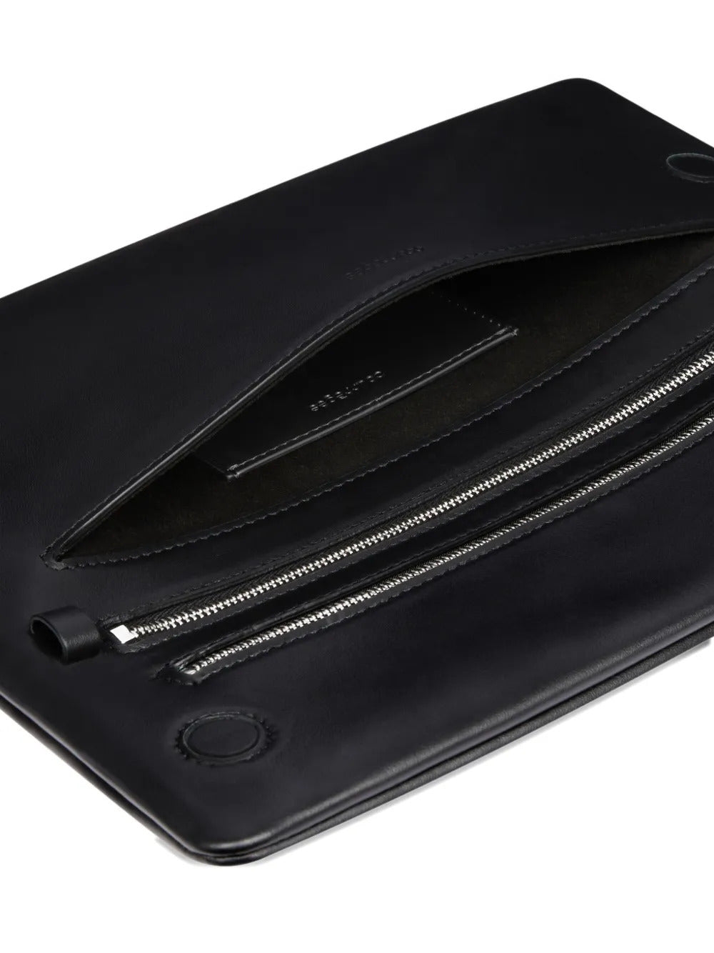 leather flap clutch