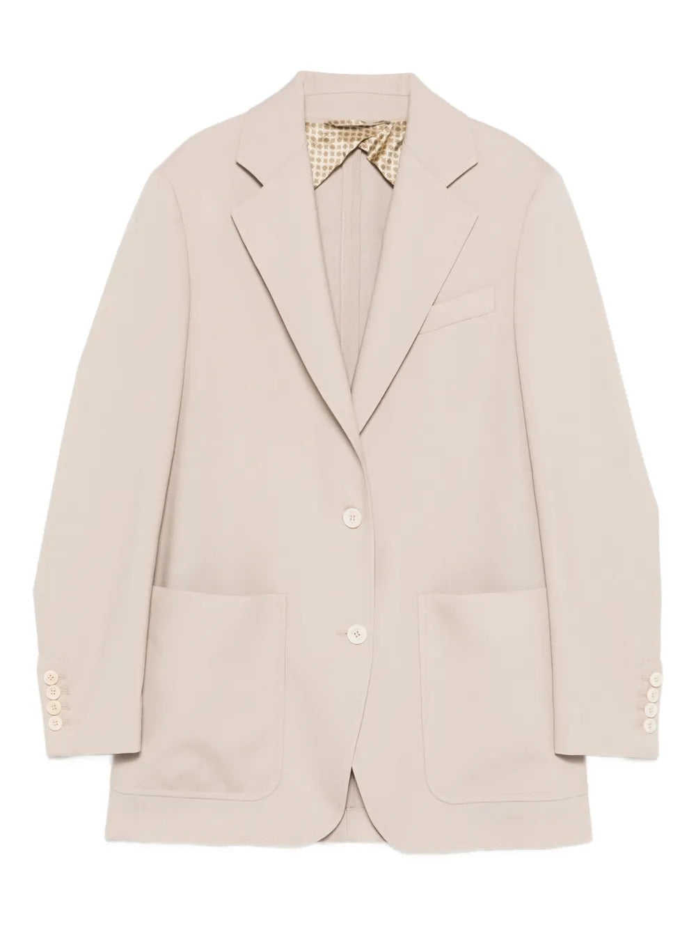 Blazer con tasche applicate e bottoni