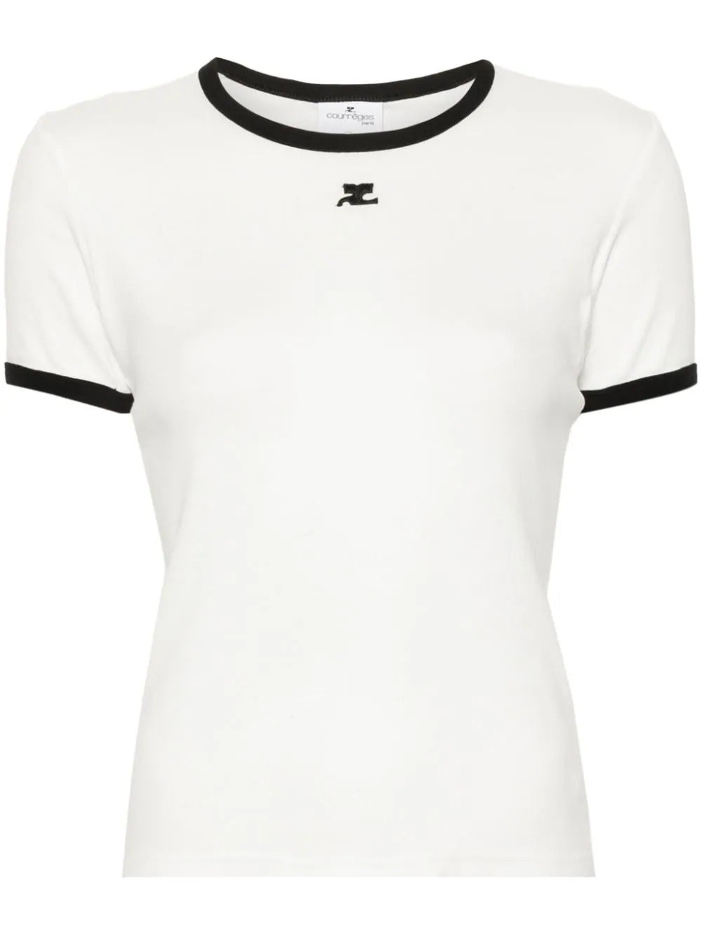 T-shirt con bordo a contrasto