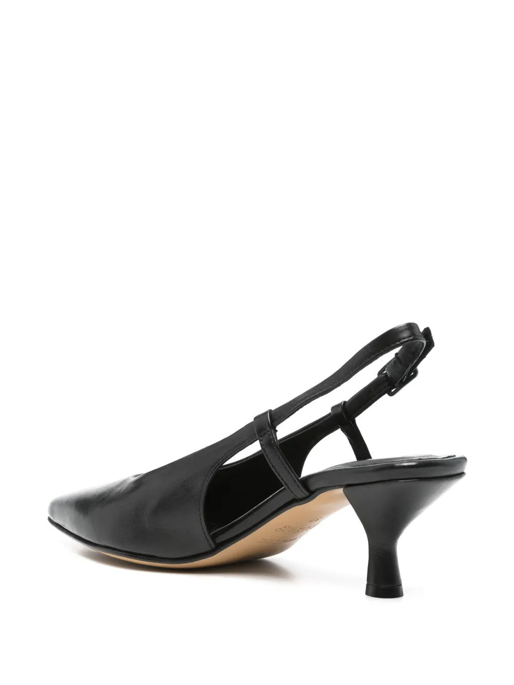 55mm leather slingback pumps