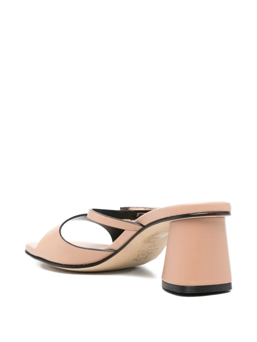 buckle-strap leather sandals
