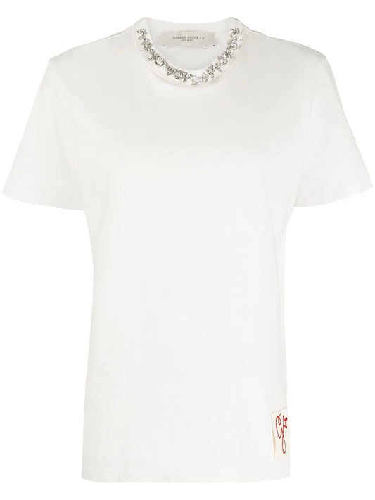 T-shirt con strass