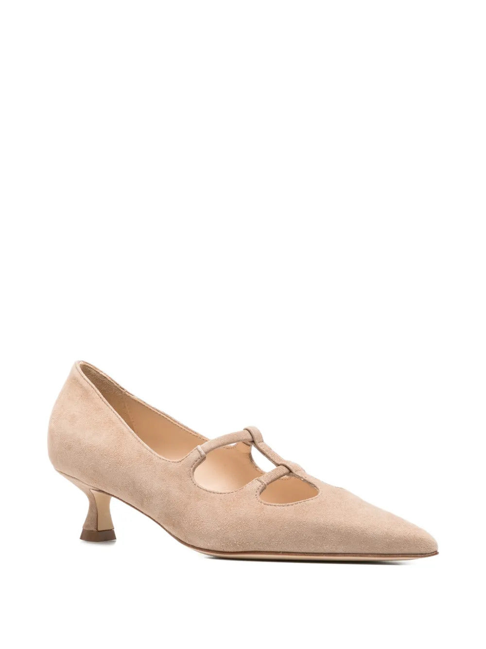 t-strap point-toe pumps