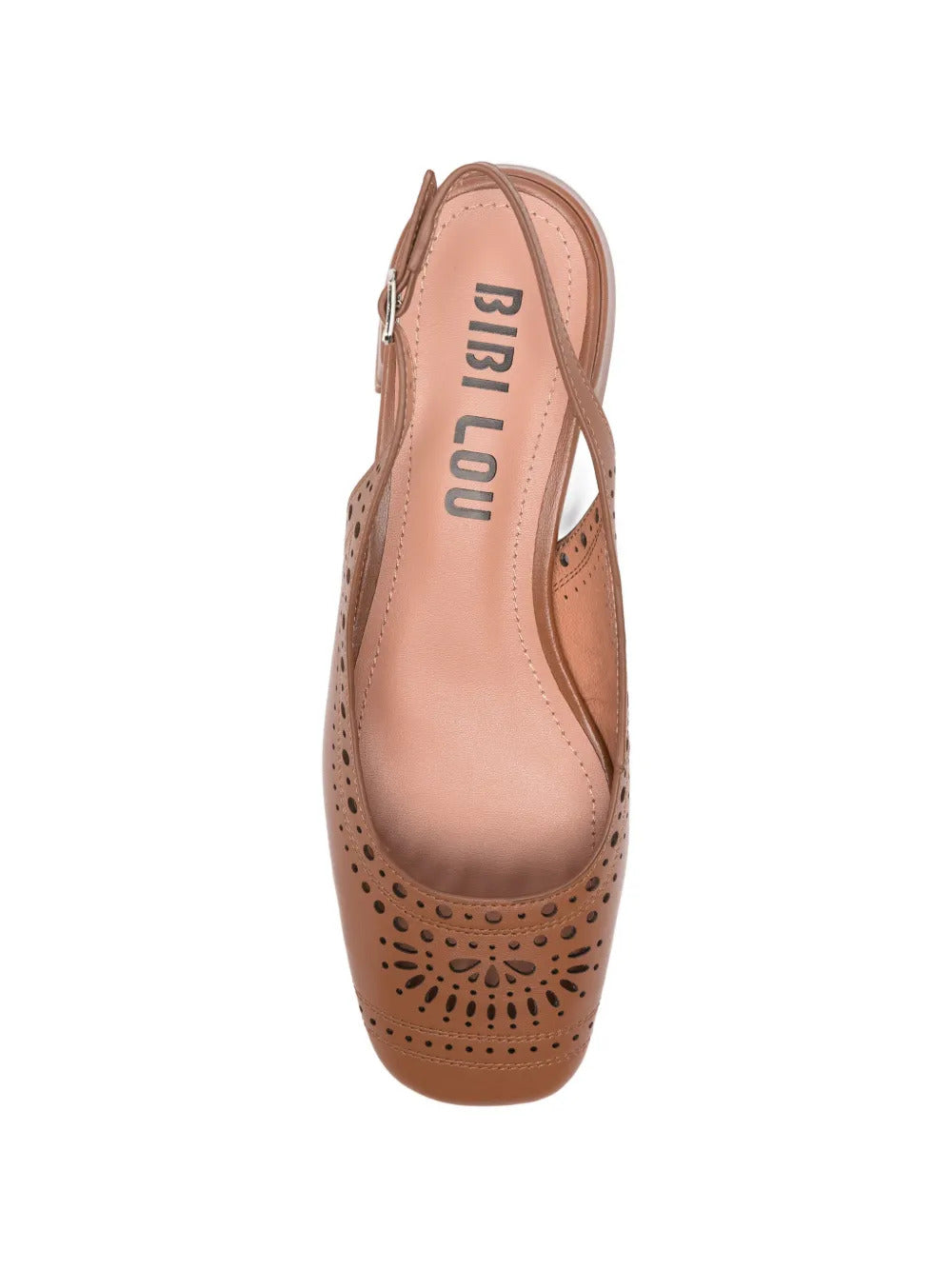 laser-cut slingback ballet flats
