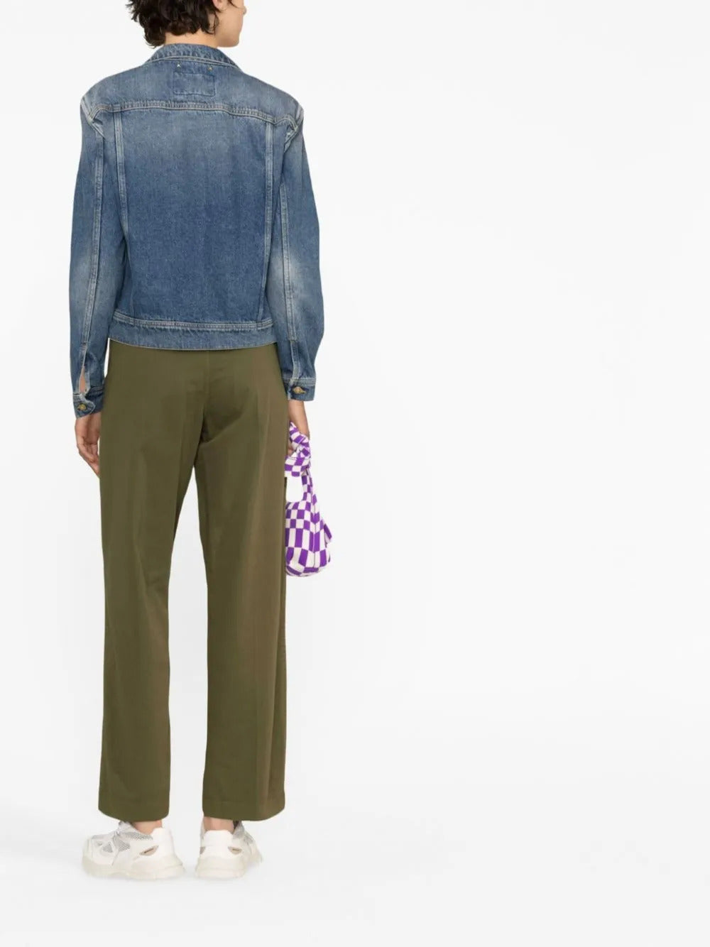 Giacca denim con applicazione