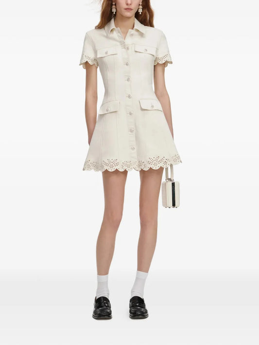 jewel-embellished mini dress
