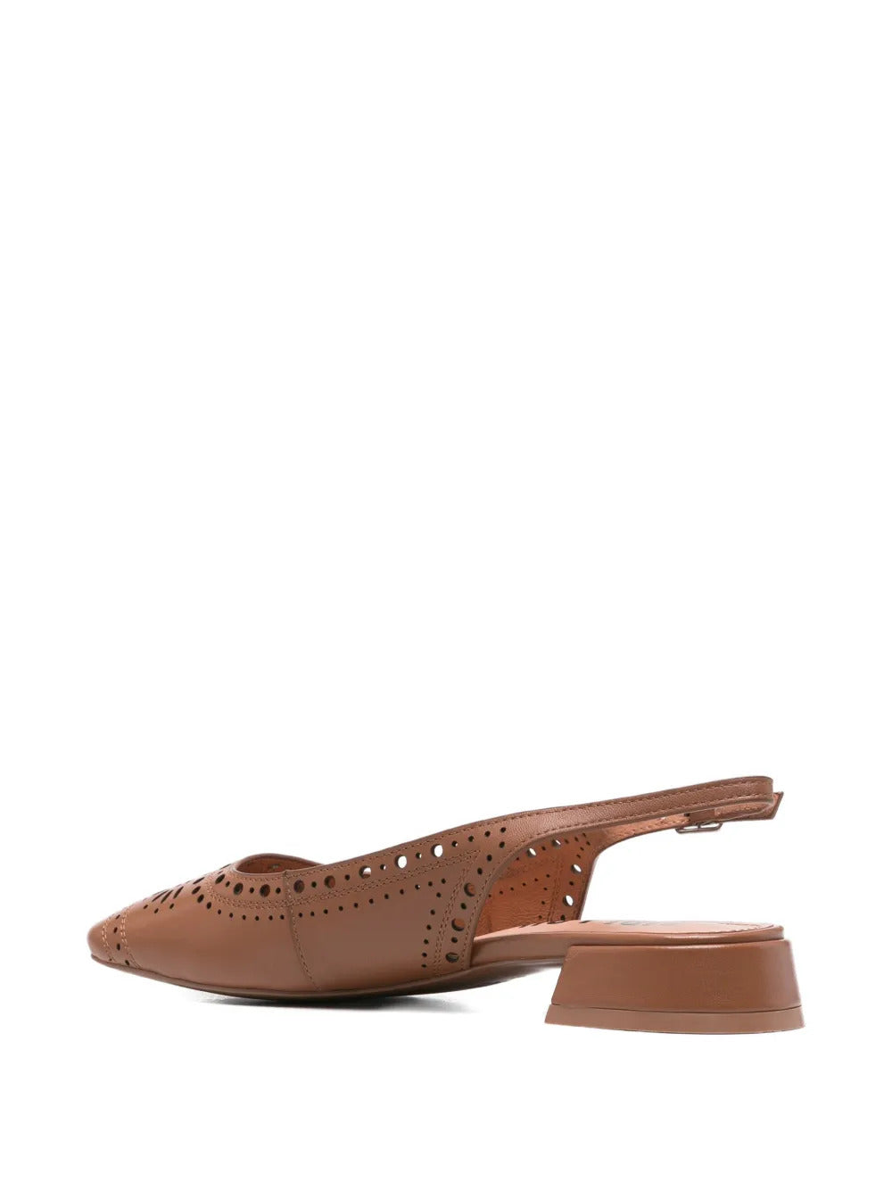 laser-cut slingback ballet flats