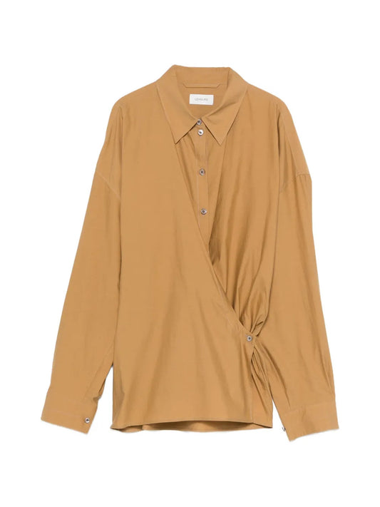 wrap-over shirt